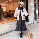 爆！！新款羊羔毛撞色拼接外套2B148-2335-P165-K248，女装短外套，2B148