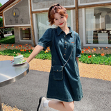 新款牛仔连衣裙送小包包221-2377P115K168，女装连衣裙，2B148