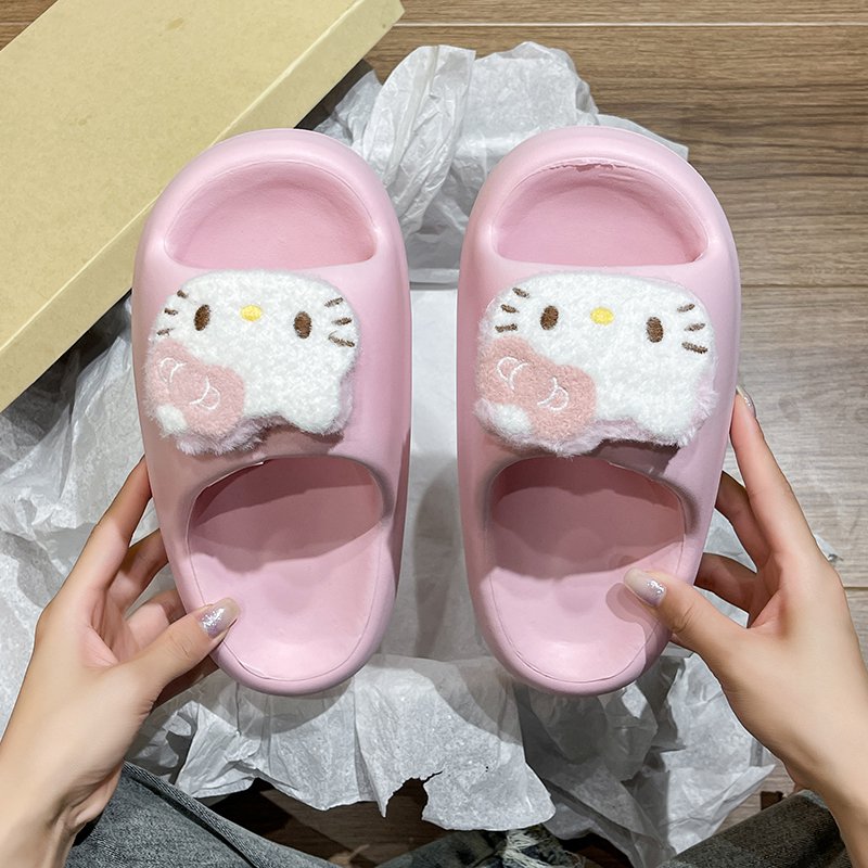 减龄可爱凯蒂猫凉拖鞋少女