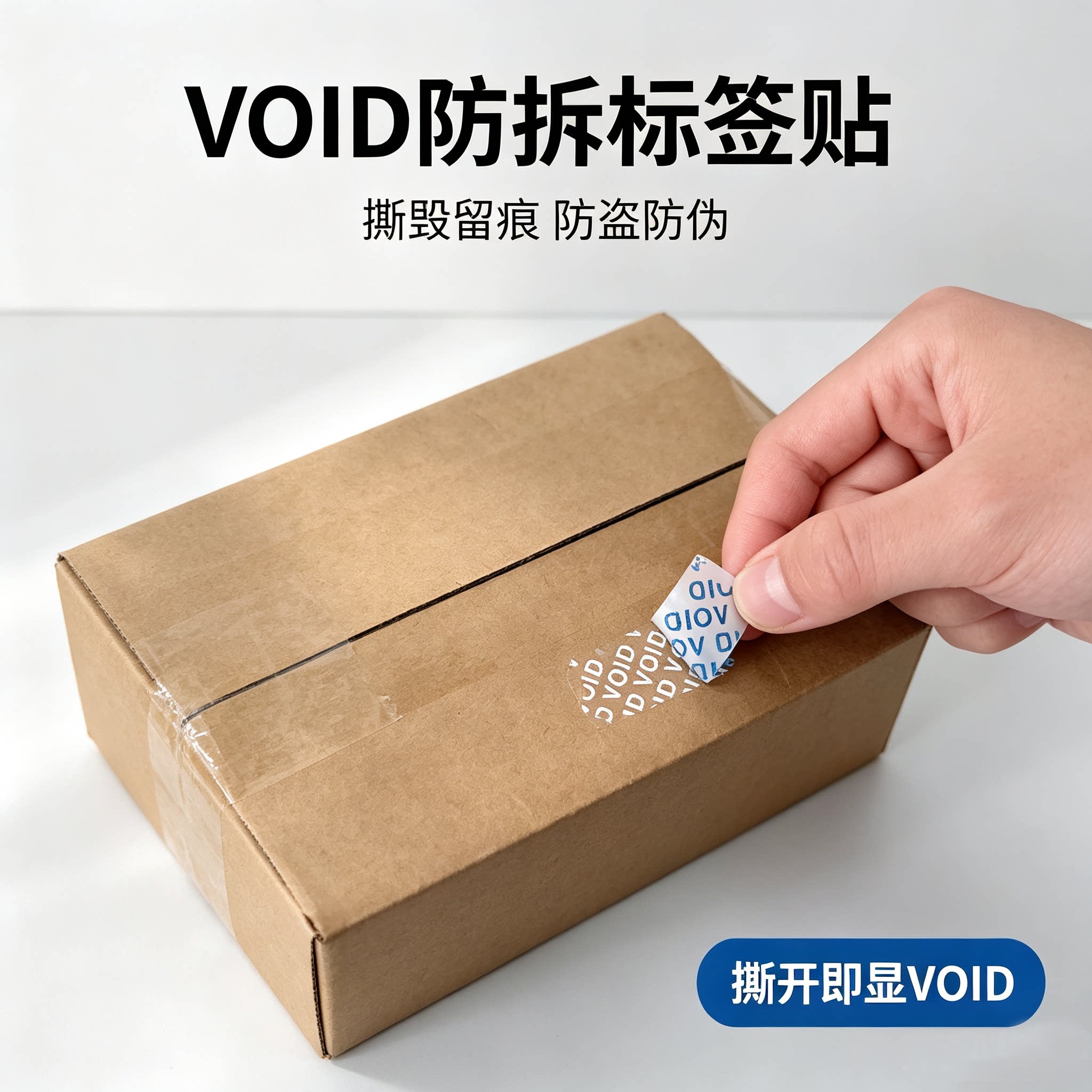 VOID防伪防拆撕毁无效标签定制