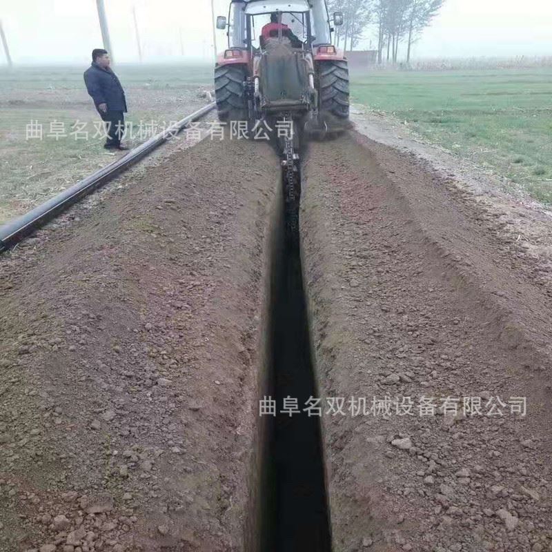 供应工程用开沟机建筑地基挖沟机地下管道链条式开沟机厂家_虎窝淘