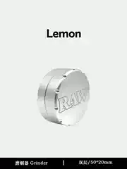RAW Grinder 2-Layer Metal Aluminum Mini Portable Ultra-Thin Grinder Tobacco Accessory
