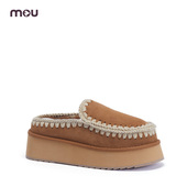 mou羊皮毛一体 毛毛拖可外穿 爱斯基摩厚底拖鞋