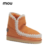 mou冬女士保暖爱斯基摩 18钻饰LOGO羊皮毛一体雪地靴