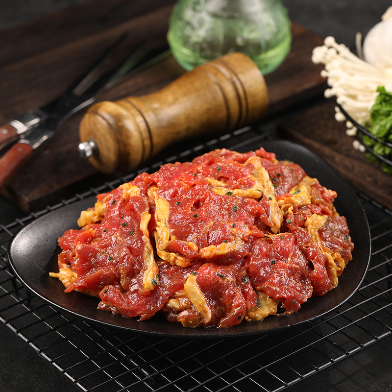 科尔沁沙葱牛肉夏季露营聚会烧烤烤肉炒菜煎炒清真内蒙古黄牛肉