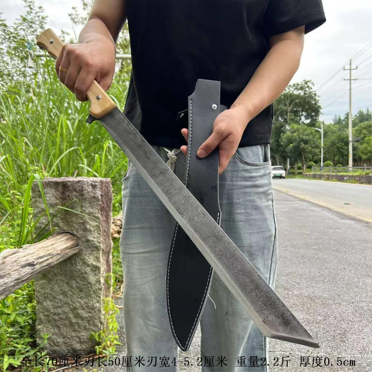 户外工艺品战术摆件装饰练习自驾唐刀砍刃中国剑车载唐横刀未开刃