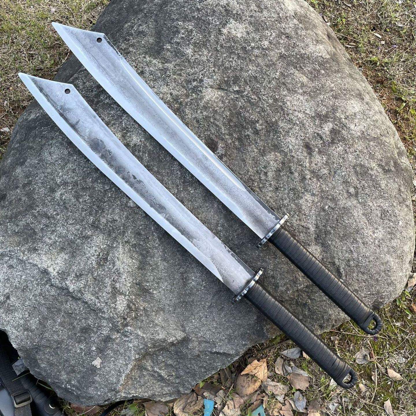 锻打练习唐横刀长刃刀唐剑高硬度野外武术生存款古风开山刃未开刃