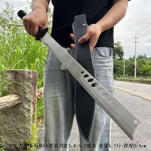 收藏户外钢刀唐刀求生荒野中国剑锻打野外开山刃自驾绣春刀未开刃