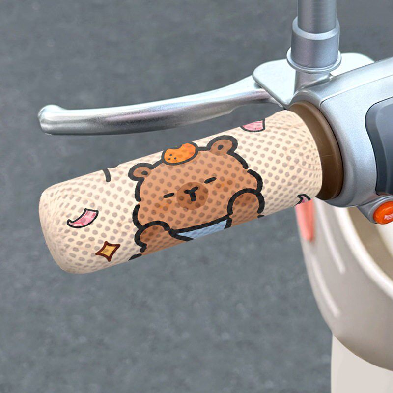 电动车把手套夏季蜂窝网透气车把套适用电瓶车吸汗手把套