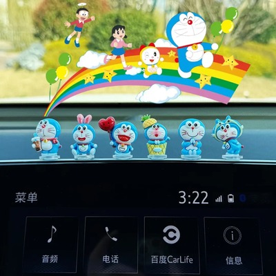 卡通小清新叮当猫车载摆件