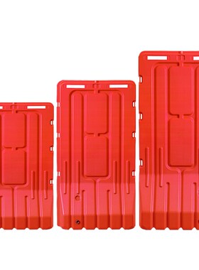 全新料1.8米三孔水马围挡红色围栏注水塑料护栏隔离墩防护防撞桶