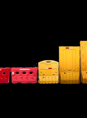 三孔水马注水围挡全新料滚塑水马防撞水马围挡塑料水马吹塑隔离墩