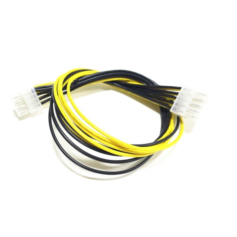 标准ATX主e板CPU 8pin公转10pin公电源线 8针转10针主板供电线30C