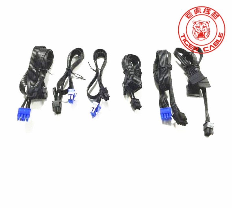 老虎线材海盗船HX65l0 HX750 HX850 HX1050模组电源全套模块线6条