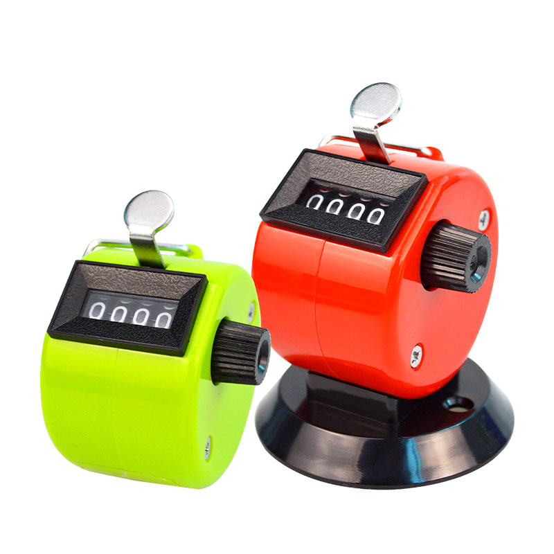 记数器塑料手动计数器航空点客器机械手动带底座仓库用手按点数器