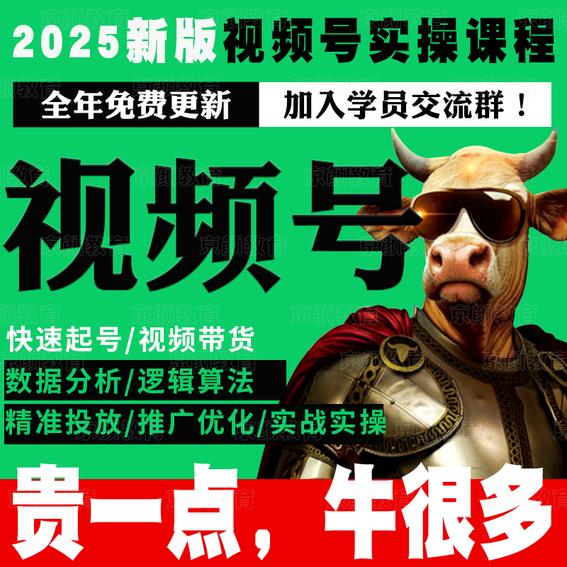 2025年新版视频号运营教