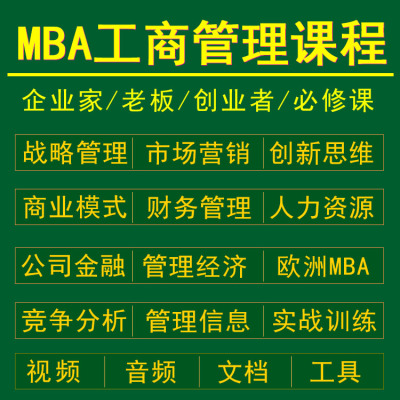 MBA工商管理教程欧洲商学
