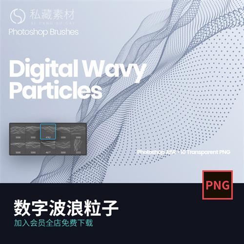 高分辨率抽象数字波浪粒子元素png透明科技感海报背景设计素材怎么看?