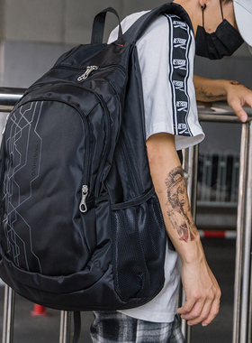 香港书包中学生初中生男休闲 大容量ins日系书包高中生女双肩揹包