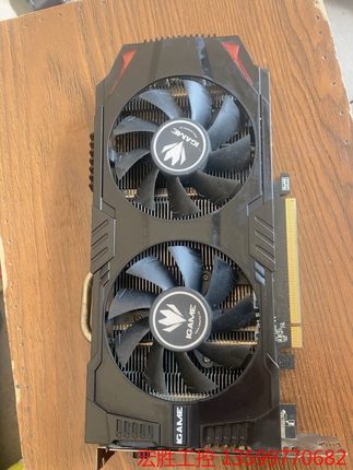 七彩虹烈焰战神1G GTX750ti显卡，双风扇，使用正常，电子元器件