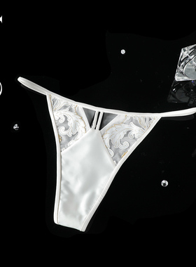 Liza Cheng Roccoco系列扣花贴布刺绣性感内裤T裤丁字裤女L300212