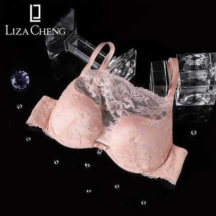 Liza Cheng烈焰系列抹胸款蕾丝性感聚拢厚款文胸法式内衣LB0987