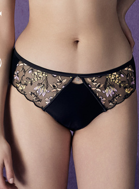 LizaCheng明媚繁花系列性感刺绣立体蕾丝内裤中腰三角裤女L300186