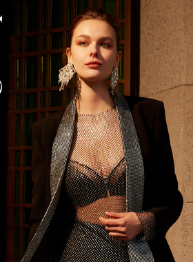 LizaCheng漫步芳园系列薄款网纱内衣兔耳朵防凸点大胸文胸LB00177