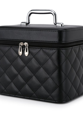 化妆包女便携2025新款高级感大容量超火isn风化妆品收纳盒箱防水