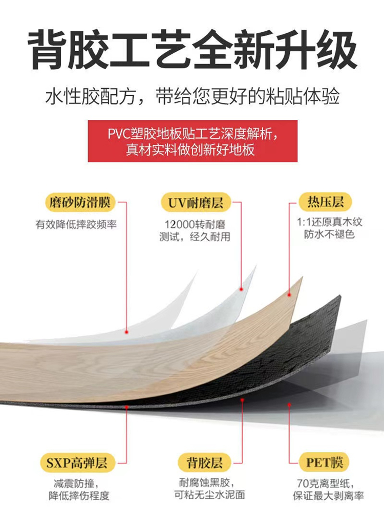 铺地面的垫子地胶水泥地面专用毛坯房地垫自贴地板地胶商用耐磨厚
