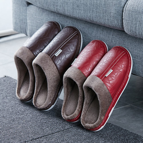 情侣家用居家保暖棉拖鞋