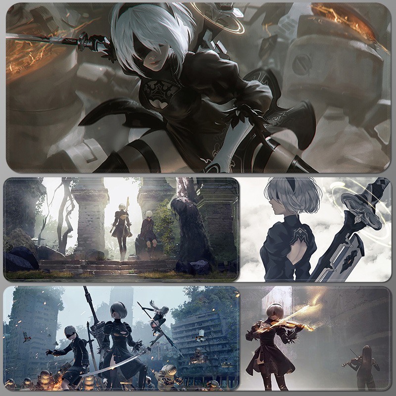 鼠标垫超大尼尔机械纪元桌垫定制动漫游戏电竞键盘垫办公写字垫