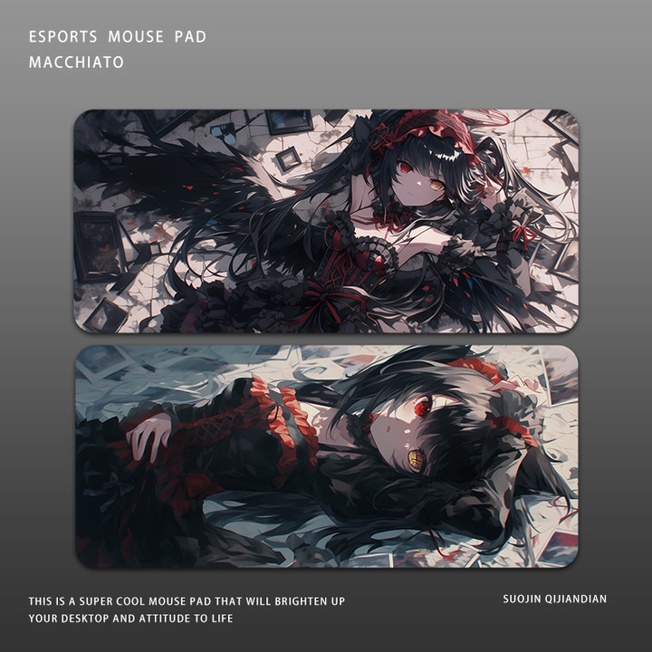 约会大作战 滑鼠垫超大二次元男生电竞游戏专用滑鼠垫加厚键盘垫
