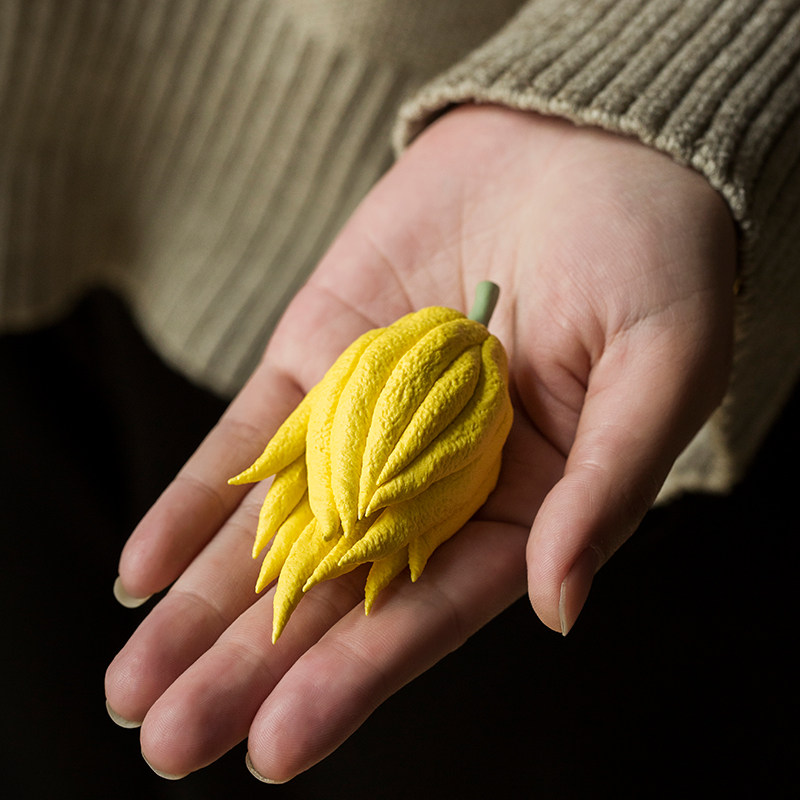 向美 佛手瓜仿真茶宠摆件精品创意 名家茶盘禅意摆件功夫茶小茶玩