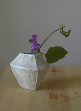 小号手工粗陶花器茶空间花瓶插花