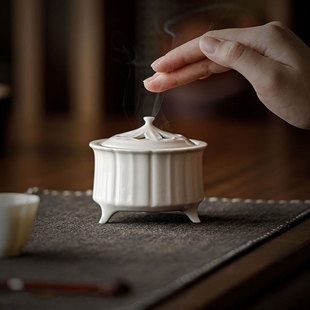 向美草木灰夏山香炉复古手工香炉高端香熏香炉家用室内香道沉香炉