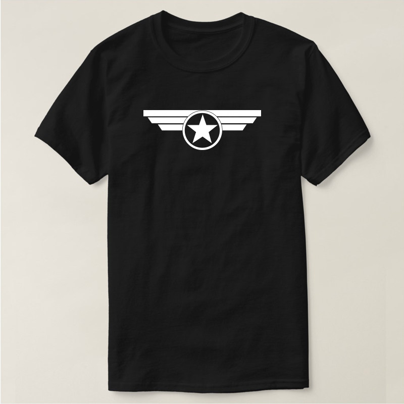 美剧 美国队长T恤 五星logo CAPTAIN AMERICAN 纯棉短袖 男女通款