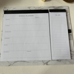 a4拍纸板夹list外贸周计划拍纸本简约记事本英文版周计划本子