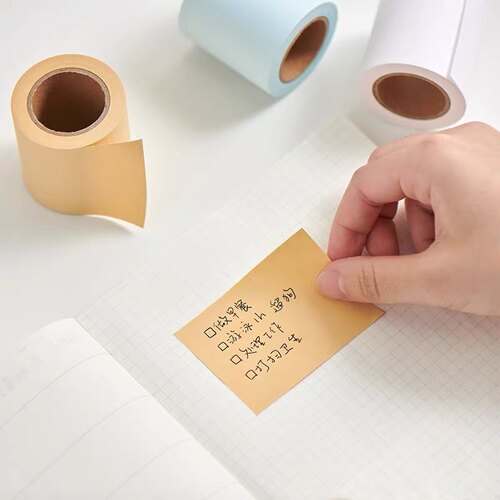 无印良品 MUJI 卷筒便签纸 便利贴可撕线手帐n次贴微粘性纠错贴纸