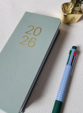 推荐购买26年新款A6口袋本周计划本日程本简约随身便携绑带小本子