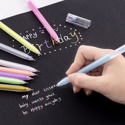 学生高光笔绘画色粉diy相册