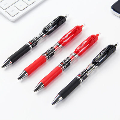 百通V-1按动中性笔黑色速干笔