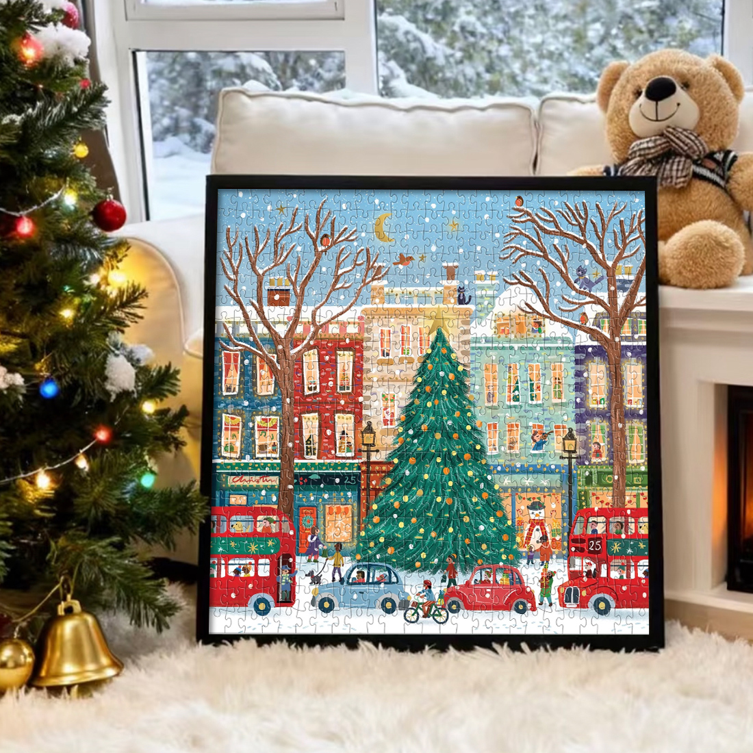 Galison闪亮之城冬灯系列拼图