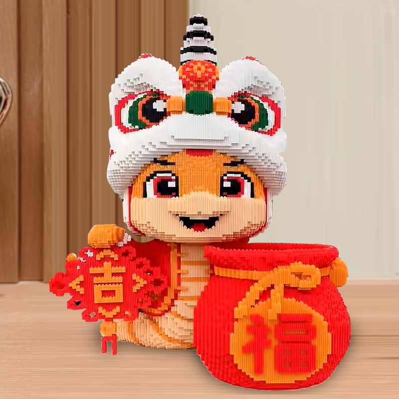 2025新年礼物积木拼装玩具摆件