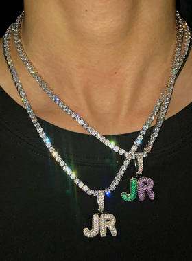 字母吊坠泡泡字母拼接吊坠任意字母数字颜色高端定制KINGOFBLING