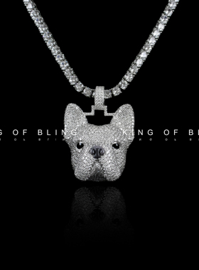【KOB定制欣赏】狗狗吊坠定制 私人定制 KING OF BLING