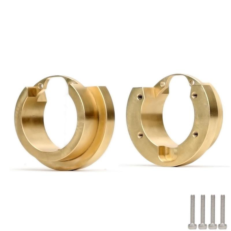 TRAXXAS 1/10 TRX4 TRX6桥边配重快 黄铜升级件 前后通用 82g