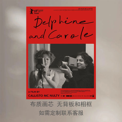 德菲因与卡罗尔反叛缪斯纪录片海报卧室墙面文艺背景小众装饰画芯