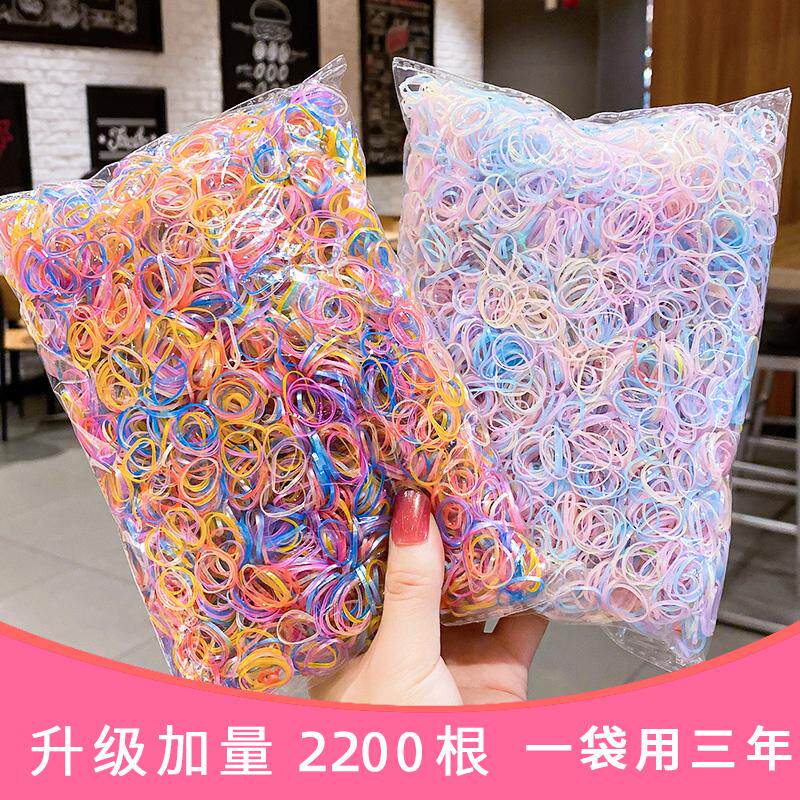 儿童一次性扎发可爱糖果色小橡皮筋宝宝盘发扎头绳彩色发圈发饰女