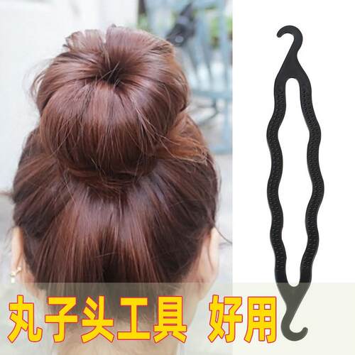 新款丸子头神器懒人轻松盘头发塑料固定花苞头扭扭挽发卷发头饰女
